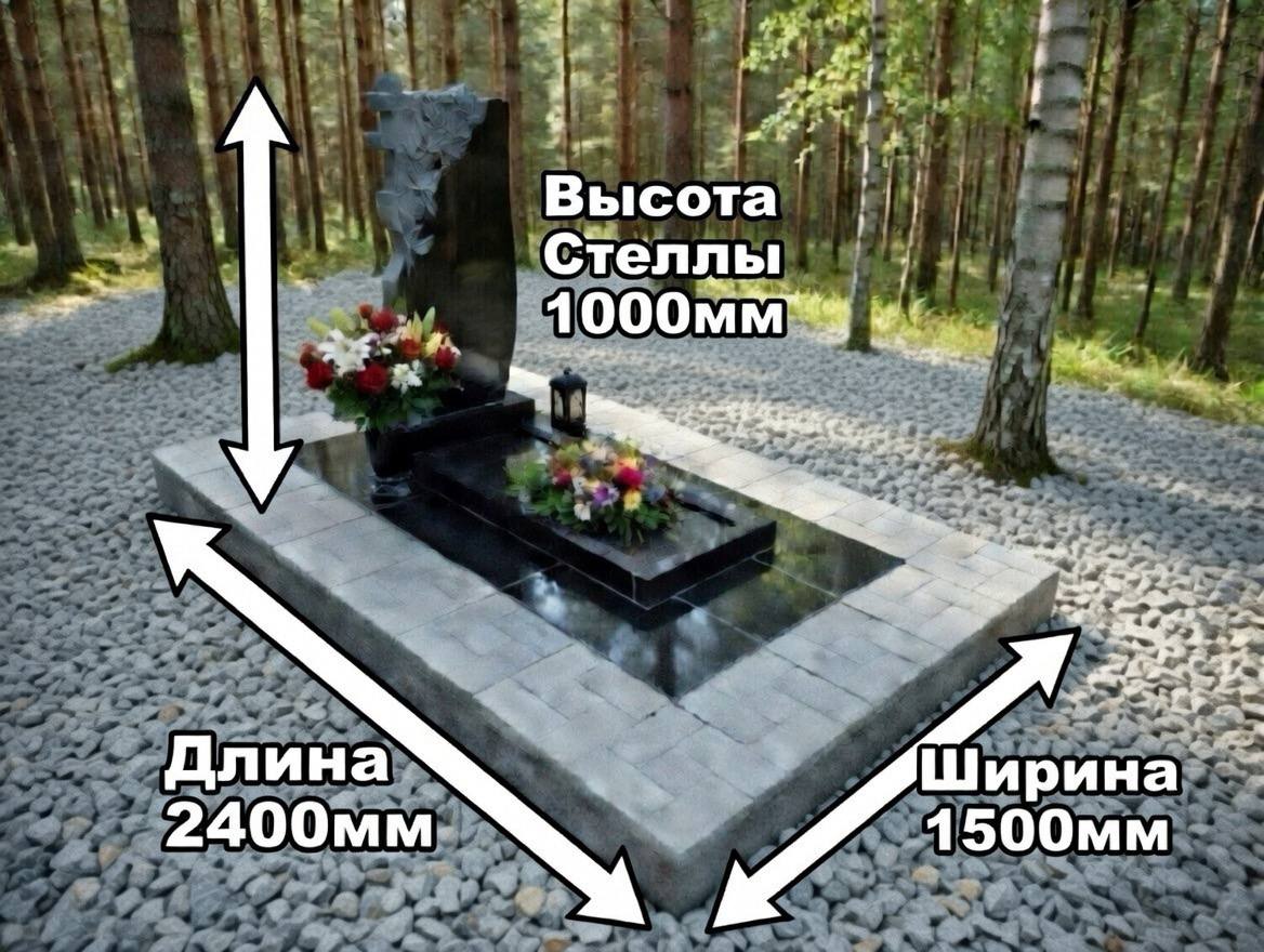 Размер фундамента 2400*1500